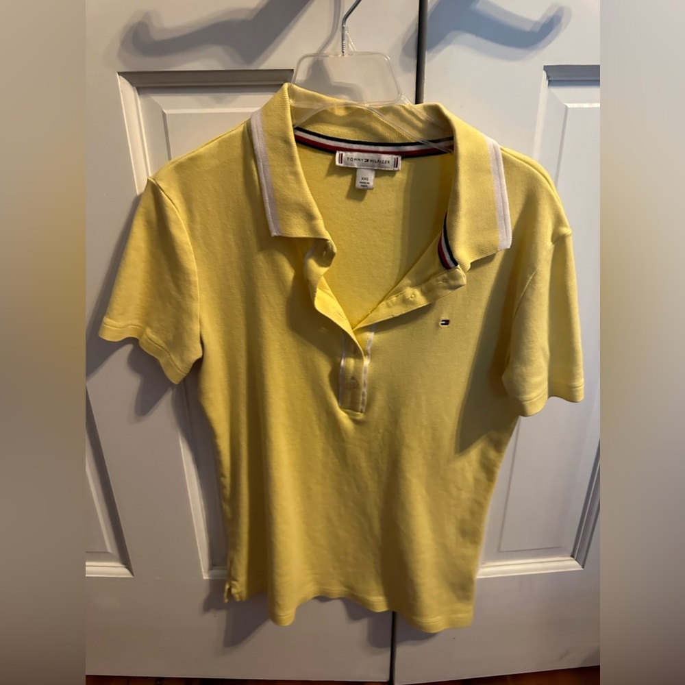 Tommy Hilfiger Yellow Collared Shitt